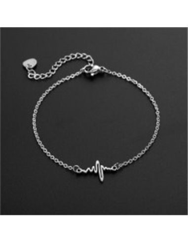 Stainless steel bracelet Heartbeat