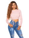 Sexy Long sleeve cropped top