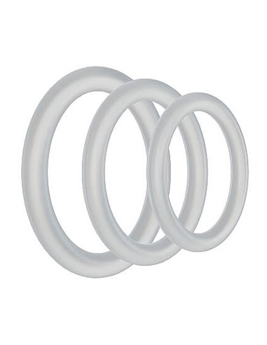 Doc Johnson Tri-pack Silicone Gasket clear