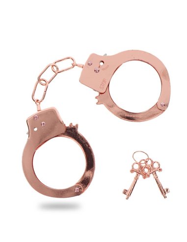 Toyjoy Metal Handcuffs Rose Gold
