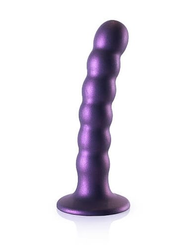 Ouch Beaded G-spot Dildo 13 cm Metalic Purple